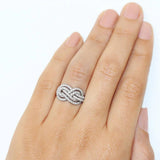 New Arrival Twist Infinite Shape Crystal  AAA+Cubic Zirconia Diamonds  Exquisite Rings - Best Prices - Rings Universe