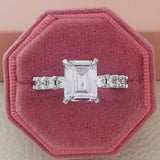 New Luxury Princess Cut Silver Color AAA+ CZ Diamonds Designer Engagement Rings - Rings Universe