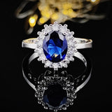Appealing Designer Oval cut AAA+ Cubic Zirconia Diamonds Luxury Fashion Ring - Rings Universe