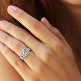 New Arrival Twist Infinite Shape Crystal  AAA+Cubic Zirconia Diamonds  Exquisite Rings - Best Prices - Rings Universe