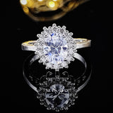 Appealing Designer Oval cut AAA+ Cubic Zirconia Diamonds Luxury Fashion Ring - Rings Universe