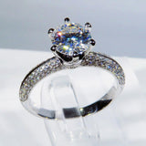 QUALITY RINGS New Arrival Luxury Round Cut AAA+ CZ Diamonds Halo Solitaire Rings - Rings Universe