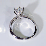 QUALITY RINGS New Arrival Luxury Round Cut AAA+ CZ Diamonds Halo Solitaire Rings - Rings Universe
