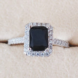 NEW Luxury Handmade Square Cut  AAAA Quality CZ Diamonds  Engagement Promise Rings