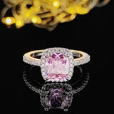 NEW ARRIVAL Original Design White Yellow Pink Colour AAA+ Quality CZ Diamonds Engagement Rings