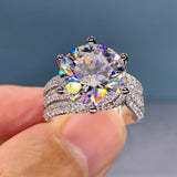 Best Selling Appealing Luxury Halo AAA+ Cubic Zirconia Diamonds Fashion Rings - Rings Universe