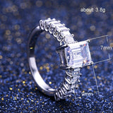 Adorable New Luxury Princess Cut Designer AAA+ Cubic Zirconia Diamonds Fashion Rings - Rings Universe
