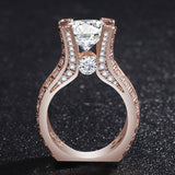 New Arrival Fashion Round Cut Gorgeous AAA+ Quality AAA+ CZ Diamonds Luxury Rings