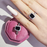 NEW Luxury Handmade Square Cut  AAAA Quality CZ Diamonds  Engagement Promise Rings