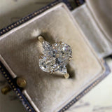 Beautiful Oval-shaped Delicate Vintage Style AAA+ CZ Diamonds Luxury Fashion Rings - Rings Universe