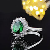 Appealing Designer Oval cut AAA+ Cubic Zirconia Diamonds Luxury Fashion Ring - Rings Universe
