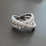 QUALITY RINGS New Arrival Luxury Multi-layered Crossover AAA+ CZ Diamonds Fashion Rings - Rings Universe