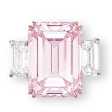 New Luxury Pink Designer Princess Cut AAA+ Quality CZ Diamonds Engagement Rings