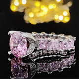 NEW ARRIVAL Design Fashion AAA+ Quality Cubic Zirconia Diamonds Luxury Wedding Rings