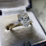 Beautiful Oval-shaped Delicate Vintage Style AAA+ CZ Diamonds Luxury Fashion Rings - Rings Universe
