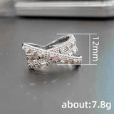 QUALITY RINGS New Arrival Luxury Multi-layered Crossover AAA+ CZ Diamonds Fashion Rings - Rings Universe