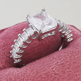 Adorable New Luxury Princess Cut Designer AAA+ Cubic Zirconia Diamonds Fashion Rings - Rings Universe