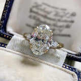 Beautiful Oval-shaped Delicate Vintage Style AAA+ CZ Diamonds Luxury Fashion Rings - Rings Universe
