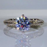 QUALITY RINGS New Arrival Luxury Round Cut AAA+ CZ Diamonds Halo Solitaire Rings - Rings Universe