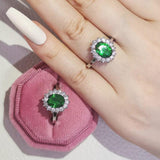 Appealing Designer Oval cut AAA+ Cubic Zirconia Diamonds Luxury Fashion Ring - Rings Universe