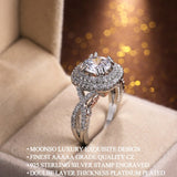 New Arrival Luxury Halo Round Cut Exquisite AAA+ Quality CZ Diamonds Designer Rings