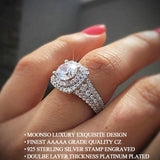 New Arrival Splendid Luxury Round Cut Designer AAA+ Quality CZ Diamonds High End Rings