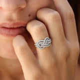 New Arrival Twist Infinite Shape Crystal  AAA+Cubic Zirconia Diamonds  Exquisite Rings - Best Prices - Rings Universe