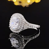 New Arrivals Stunning Pink Yellow Cushion Cut AAA+ Quality CZ Diamonds Luxury Rings