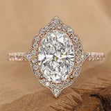 New Arrival Outstanding Luxury Rose Gold Color Marquise Cut AAA+ CZ Diamond Fashion Rings - Rings Universe