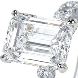 New Luxury Princess Cut Silver Color AAA+ CZ Diamonds Designer Engagement Rings - Rings Universe