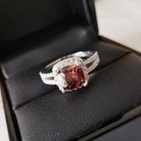 NEW Brown Color Designer AAA+ Quality CZ Diamonds Engagement Wedding Promise Rings