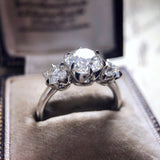 New Arrival Luxury Round Cut High End AAA+ Quality CZ Diamonds Engagement Fashion Rings