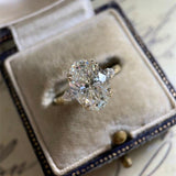 Beautiful Oval-shaped Delicate Vintage Style AAA+ CZ Diamonds Luxury Fashion Rings - Rings Universe