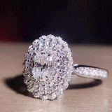 Dazzling New Arrival Luxury Oval AAA+ Cubic Zirconia Diamonds Fashion Rings - Rings Universe