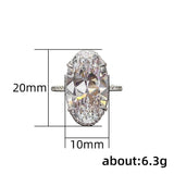 Gorgeous Luxury Big Oval Cut AAA+ Cubic Zirconia Diamonds High Quality Fashion Rings - Rings Universe