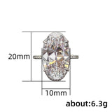 Gorgeous Luxury Big Oval Cut AAA+ Cubic Zirconia Diamonds High Quality Fashion Rings - Rings Universe