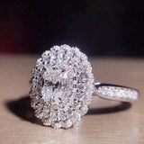 Dazzling New Arrival Luxury Oval AAA+ Cubic Zirconia Diamonds Fashion Rings - Rings Universe