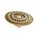 NEW VINTAGE RINGS  - Beautiful Big Round Women Midi Finger Boho Funky Crystal Statement Ring