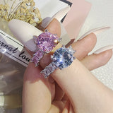 NEW ARRIVAL Design Fashion AAA+ Quality Cubic Zirconia Diamonds Luxury Wedding Rings