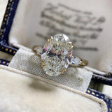 Beautiful Oval-shaped Delicate Vintage Style AAA+ CZ Diamonds Luxury Fashion Rings - Rings Universe