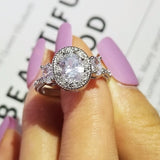 New Arrivals Luxury Beautiful  AAA+ Quality CZ Diamonds Wedding Engagement Rings For Women