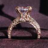 New Arrival Fashion Round Cut Gorgeous AAA+ Quality AAA+ CZ Diamonds Luxury Rings