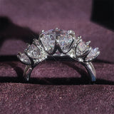 New Arrival Luxury Round Cut High End AAA+ Quality CZ Diamonds Engagement Fashion Rings