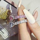 NEW ARRIVAL Design Fashion AAA+ Quality Cubic Zirconia Diamonds Luxury Wedding Rings