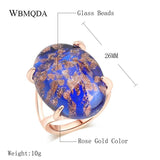 Vintage 7 Colors Glass Bohemian Selection Rings - ringsuniverse