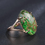 Vintage 7 Colors Glass Bohemian Selection Rings - ringsuniverse