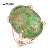 Vintage 7 Colors Glass Bohemian Selection Rings - ringsuniverse