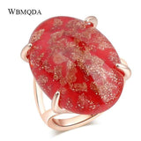 Vintage 7 Colors Glass Bohemian Selection Rings - ringsuniverse
