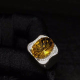 Natural Citrine Gemstone Luxury Ring - Rings Universe