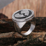 Broken Heart Iced Out Micro Pave Cubic Zircon Crystals Ring - ringsuniverse